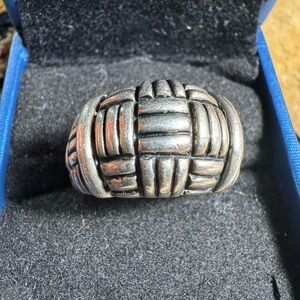 925 Sterling Silver Ring David Yurman Style
Espo Sig Woven Basket Brutalist Sz 8